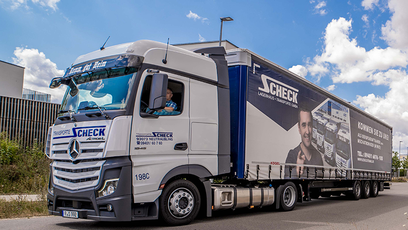 LKW von SCHECK Lagerhaus + Transporte GmbH
